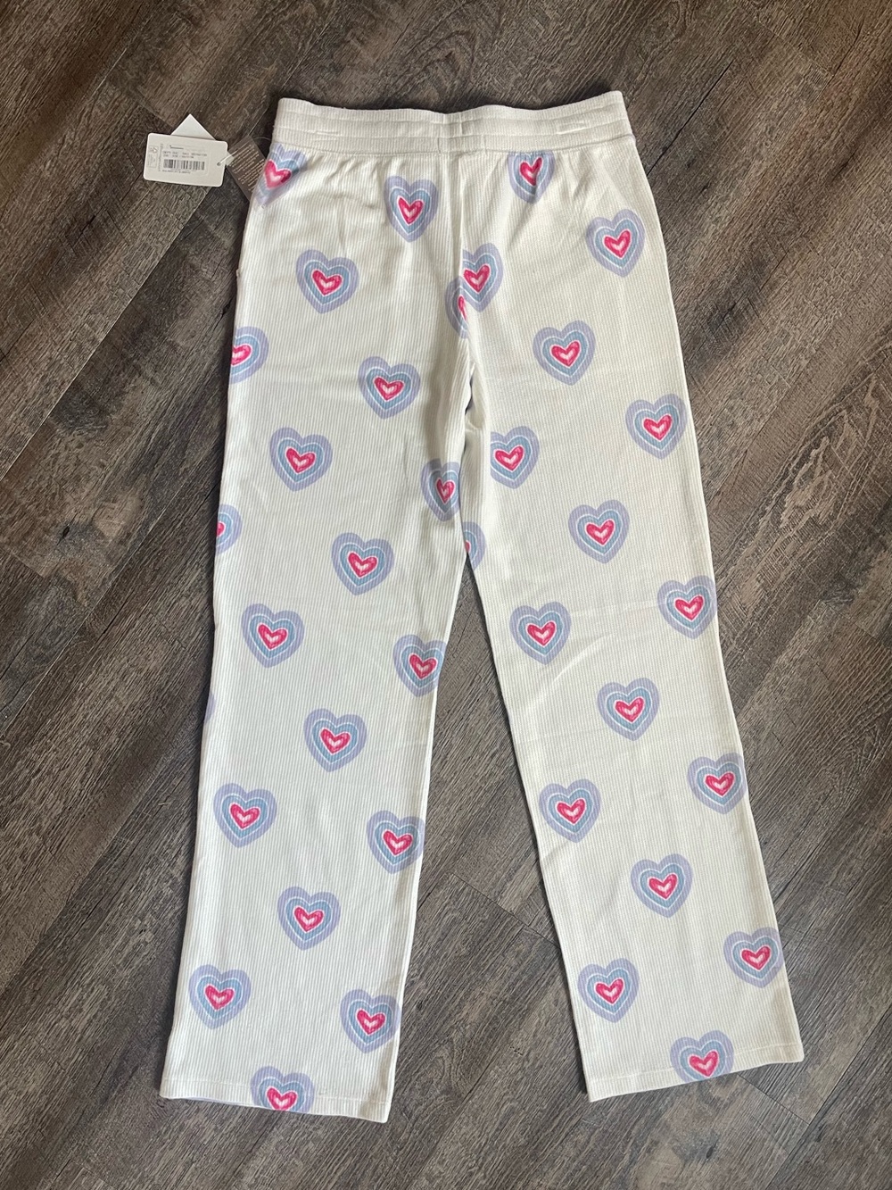 PJ Salvage SET Peace & Love hearts knit pants /long sleeve top - Picture 10 of 11